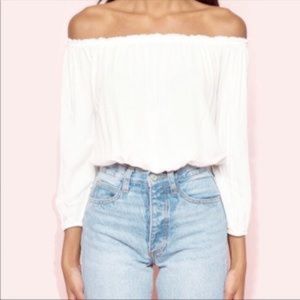 brandy Melville off the shoulder long-sleeve